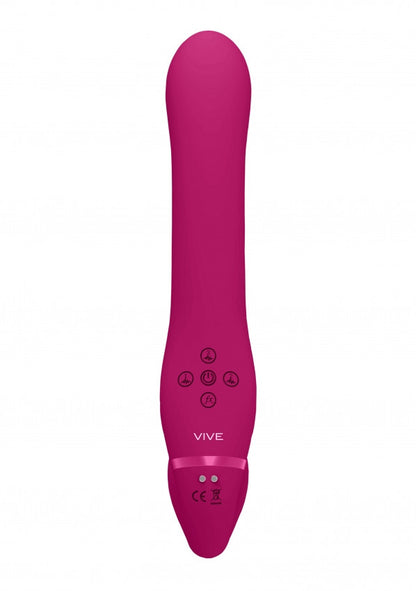 Vibratore vaginale anale strap on Dual Pulse-Wave & Airwave Strapless Strapon Pink