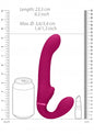 Vibratore vaginale anale strap on Dual Pulse-Wave & Airwave Strapless Strapon Pink