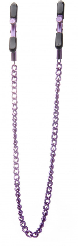 Morsetti per capezzoli Adjustable Nipple Clamps - Purple