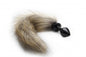 Plug con coda Fox Tail Buttplug - Black