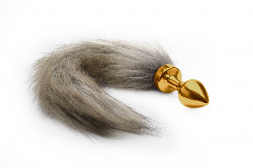 Plug con coda Fox Tail Buttplug - Gold