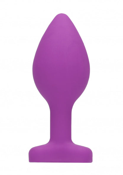 Plug con gioiello Diamond Heart Butt Plug - Regular - Purple