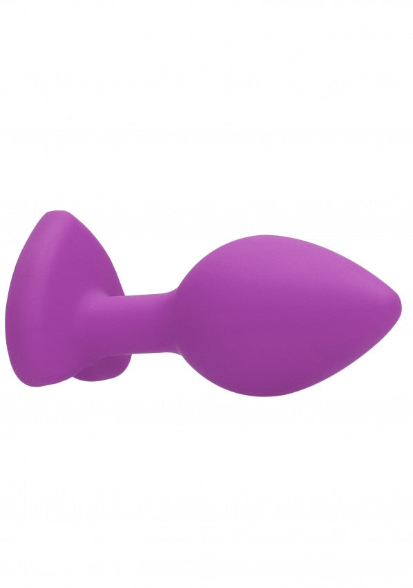 Plug con gioiello Diamond Heart Butt Plug - Regular - Purple