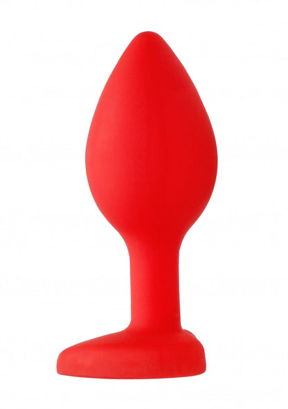 Plug con gioielllo Diamond Heart Butt Plug - Regular - Red