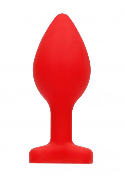 Plug con gioielllo Diamond Heart Butt Plug - Regular - Red