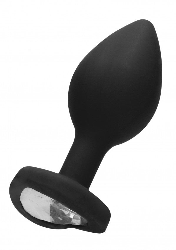 Plug mini Diamond Heart Butt Plug - Regular - Black