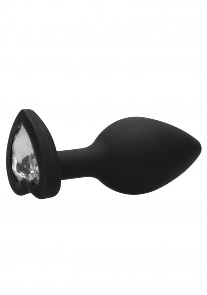 Plug mini Diamond Heart Butt Plug - Regular - Black