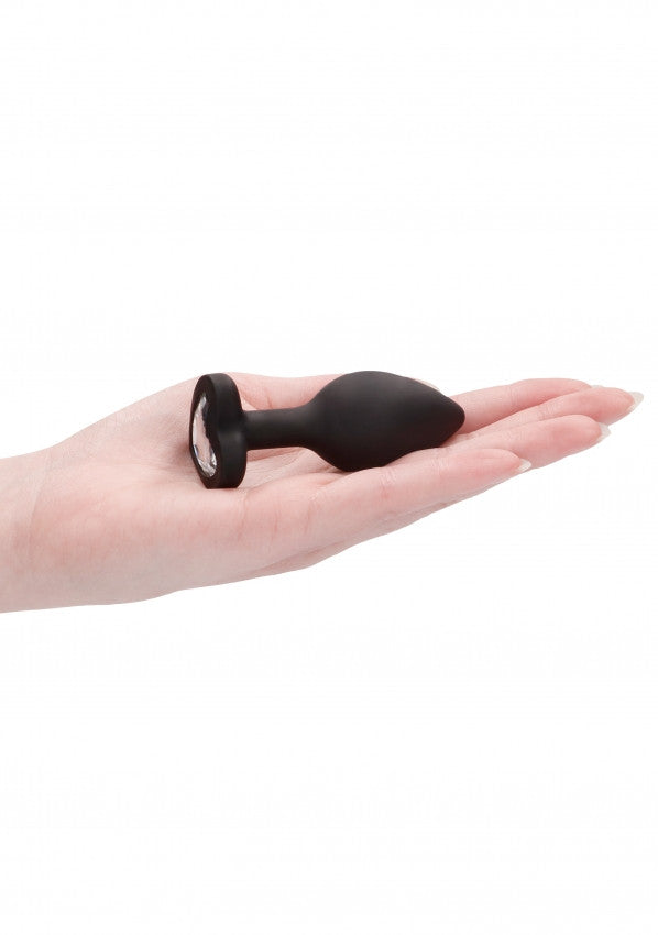 Plug mini Diamond Heart Butt Plug - Regular - Black