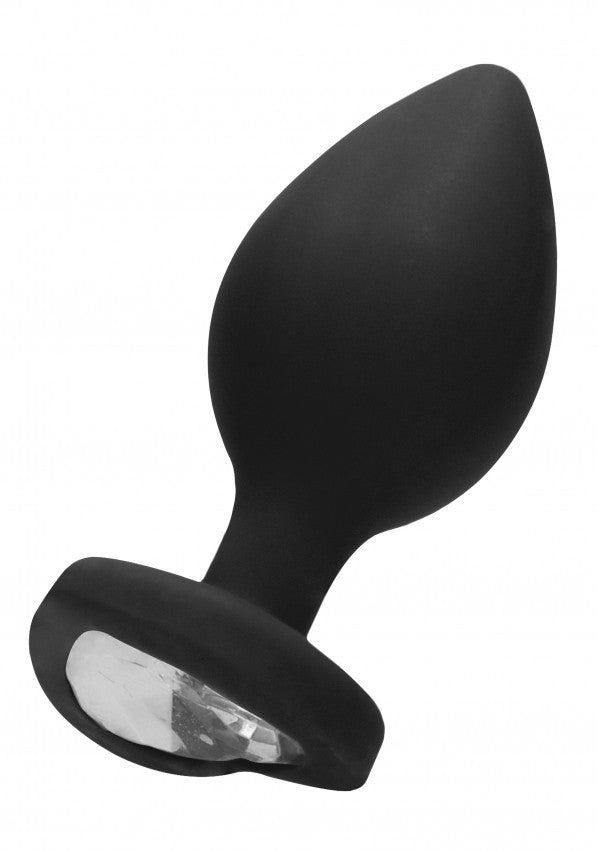 Plug extra large Diamond Heart Butt Plug - Extra Large - Black