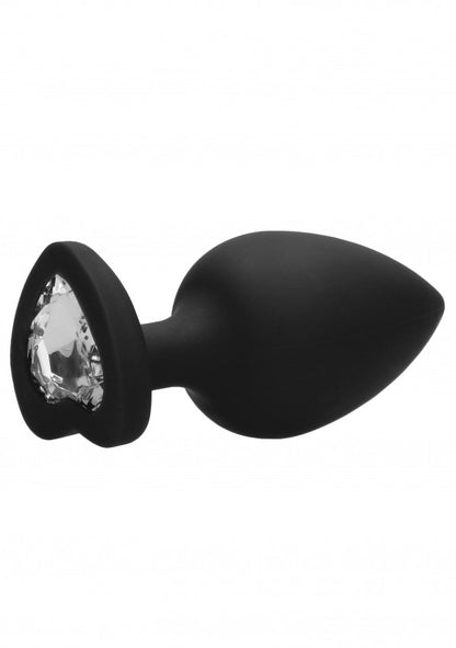 Plug extra large Diamond Heart Butt Plug - Extra Large - Black