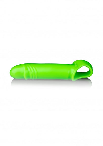 Guaina fallica Smooth Stretchy Penis Sleeve - Glow in the Dark - Neon Green