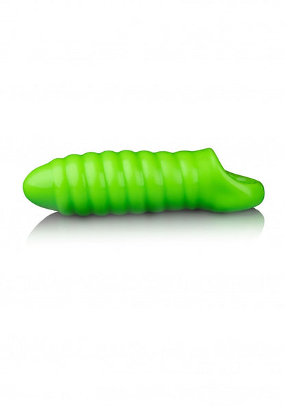 Guaina Swirl Thick Stretchy Penis Sleeve - GitD - Neon Green