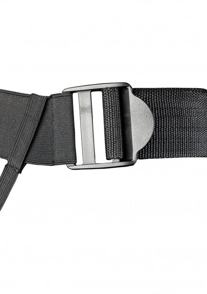 Fallo indossabile CURVED HOLLOW STRAP-ON - 8'' / 20 CM - Gun Metal