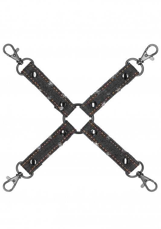 Costrittivo per manette Denim Hogtie Roughend Denim Style Black