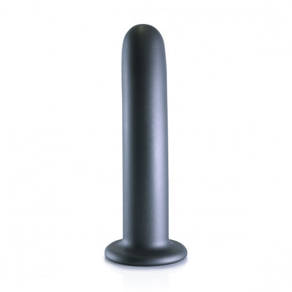 Dildo vaginale con ventosa Smooth G-Spot Dildo 7'' / 17 cm Gun Metal