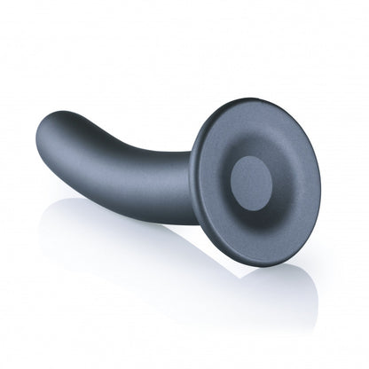 Dildo vaginale con ventosa Smooth G-Spot Dildo 7'' / 17 cm Gun Metal