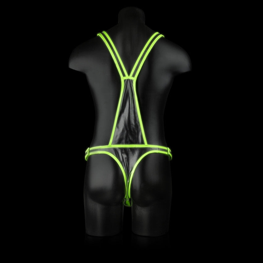 Body bondage Full Body Harness GitD Neon Green/Black