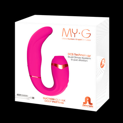 Vibratore vaginale con succhia clitoride My G fucsia