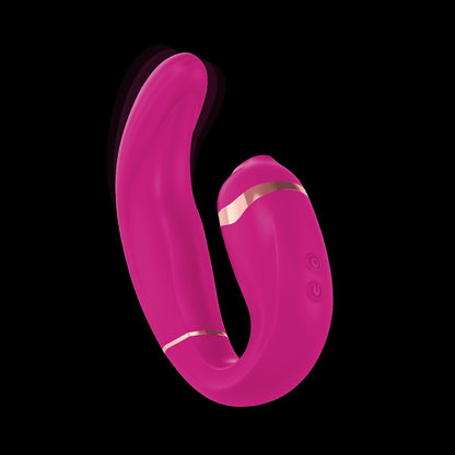 Vibratore vaginale con succhia clitoride My G fucsia