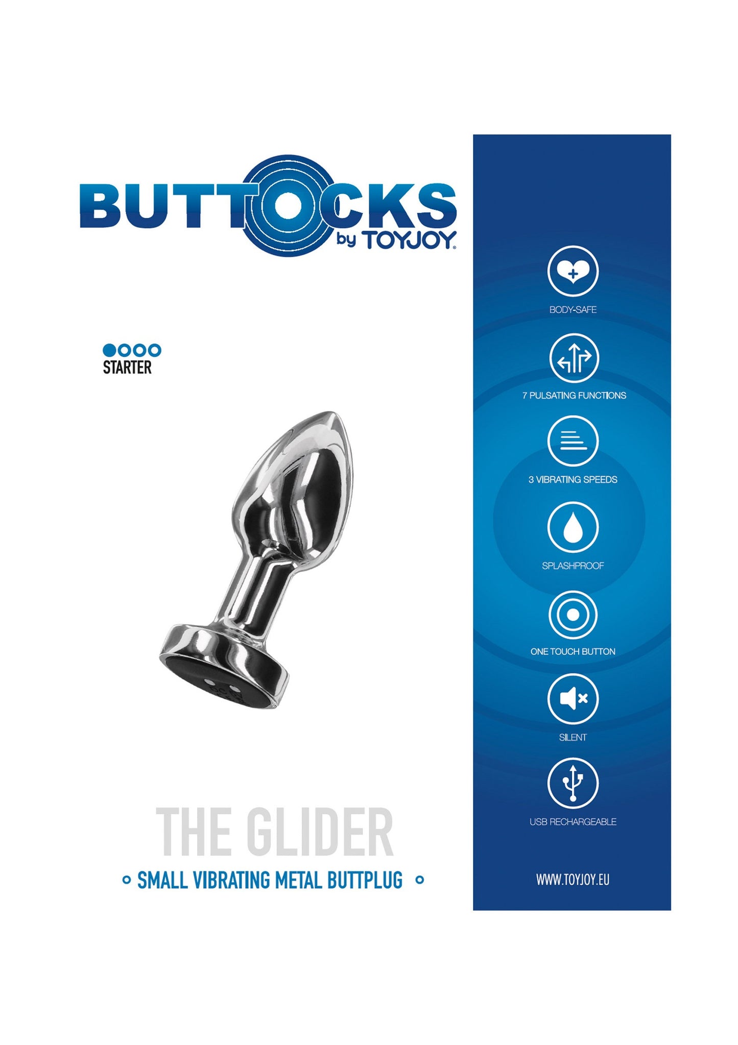 Plug anale vibrante The Glider Small Buttplug