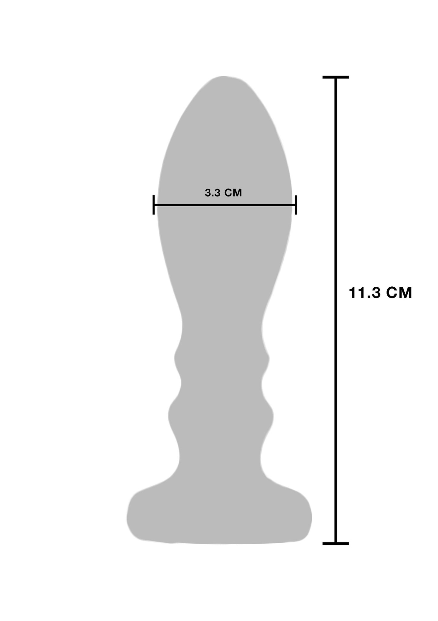 Plug anale vibrante The Slider Large Buttplug