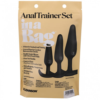 Kit plug Anal Trainer Set Black