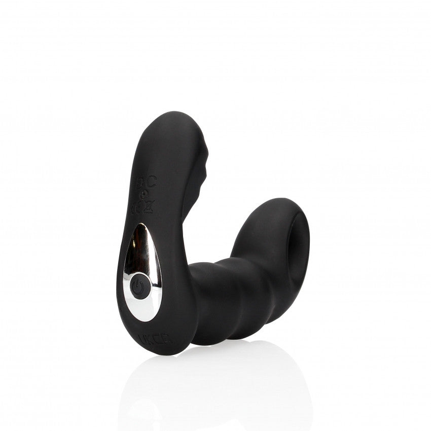 Vibratore per prostata Beaded Vibrating Prostate Massager with Remote Control Black