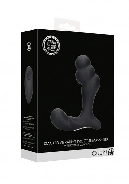 Vibratore per prostata Bent Vibrating Prostate Massager with Remote Control Black