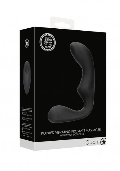 Vibratore per prostata Pointed Vibrating Prostate Massager with Remote Control Black