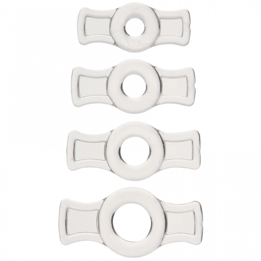 Anelli fallici trasparenti Cockring Set - Clear