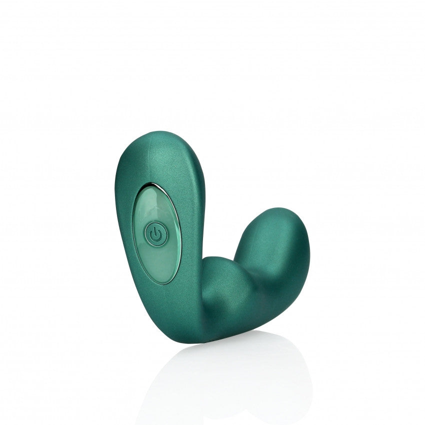 Vibratore anale per prostata Pointed Vibrating Prostate Massager with Remote Control Metallic Green