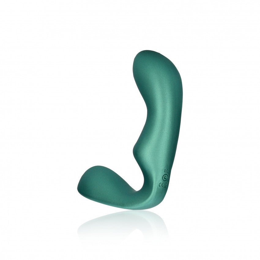 Vibratore anale per prostata Pointed Vibrating Prostate Massager with Remote Control Metallic Green