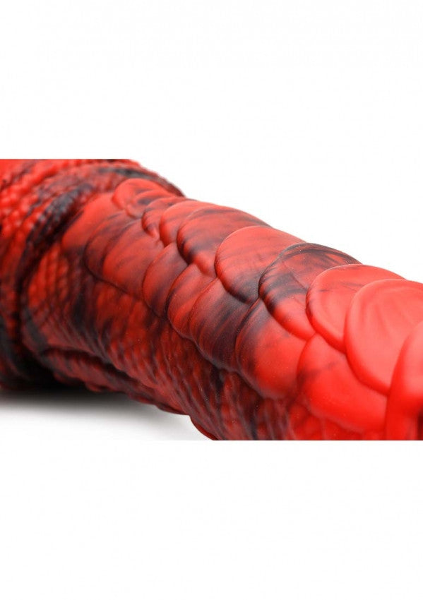 Dildo creature Fire Dragon Red Scaly Silicone Dildo - Red