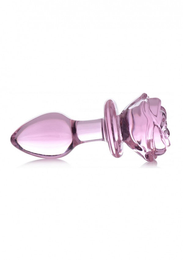 Plug in vetro Glass Medium Anal Plug - Pink Rose