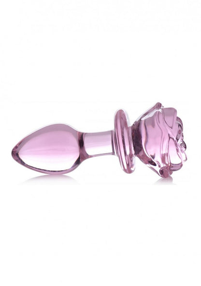 Plug in vetro Glass Medium Anal Plug - Pink Rose