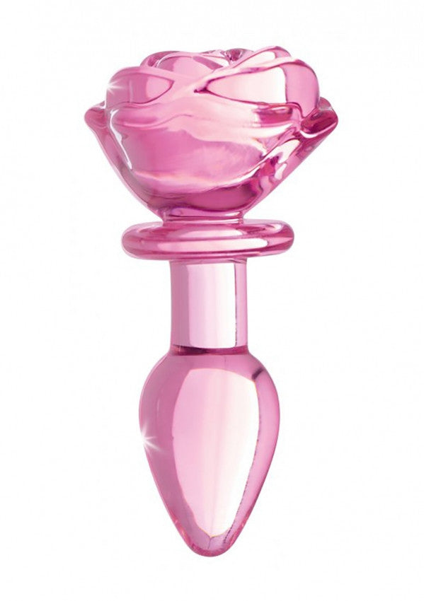 Plug in vetro Glass Small Anal Plug - Pink Rose