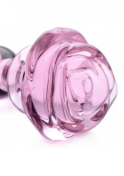 Plug in vetro Glass Small Anal Plug - Pink Rose