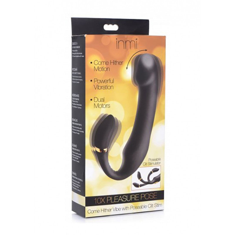 Vibratore vaginale con stimolatore clito 10X Pleasure Silicone Vibrator with Clit Stimulator