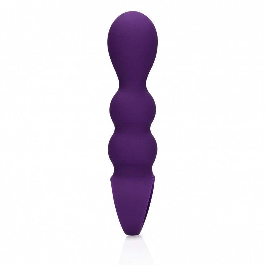 Plug anale vibrante Teardrop Shaped Anal Vibrator Clear Purple