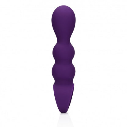 Plug anale vibrante Teardrop Shaped Anal Vibrator Clear Purple