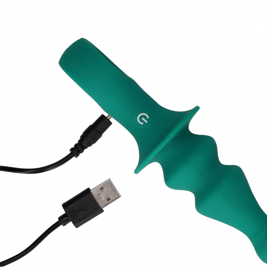 Plug anale vibrante Pawn Shaped Anal Vibrator Peacock Plume