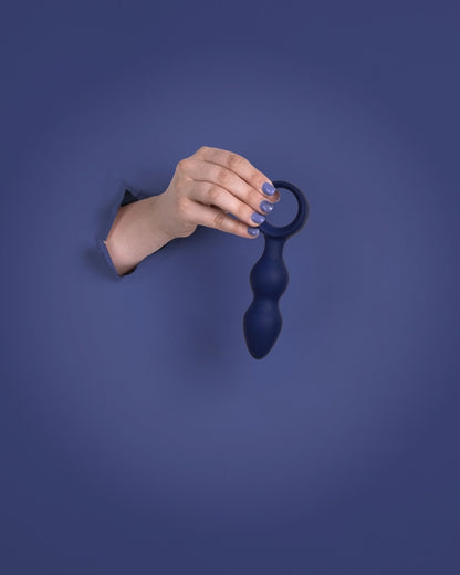 Plug anale Teardrop Shaped Anal Plug Medium Baltic Blue