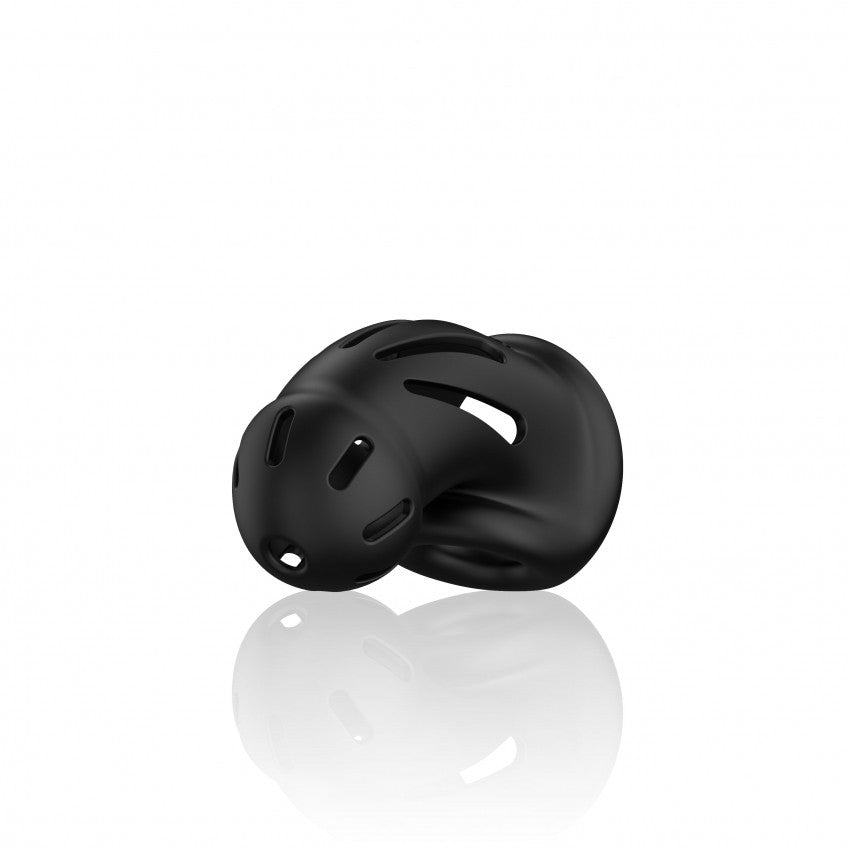 Gabbia di castità Model 27 Ultra Soft Silicone Chastity Cage Black