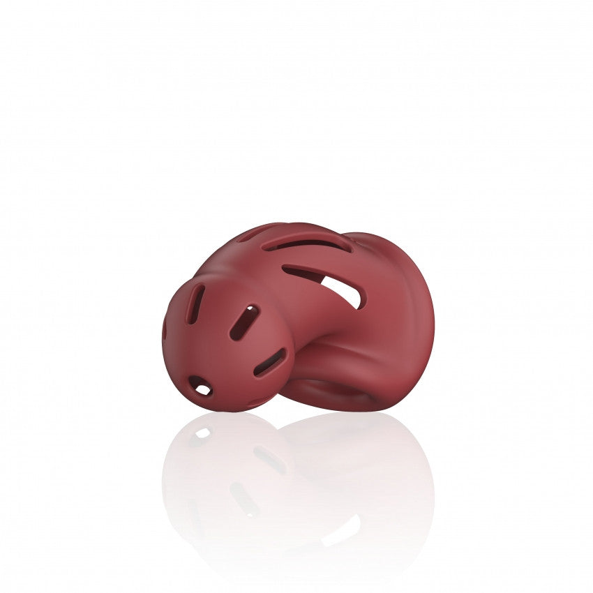 Gabbia di castità Model 28 Ultra Soft Silicone Chastity Cage Red