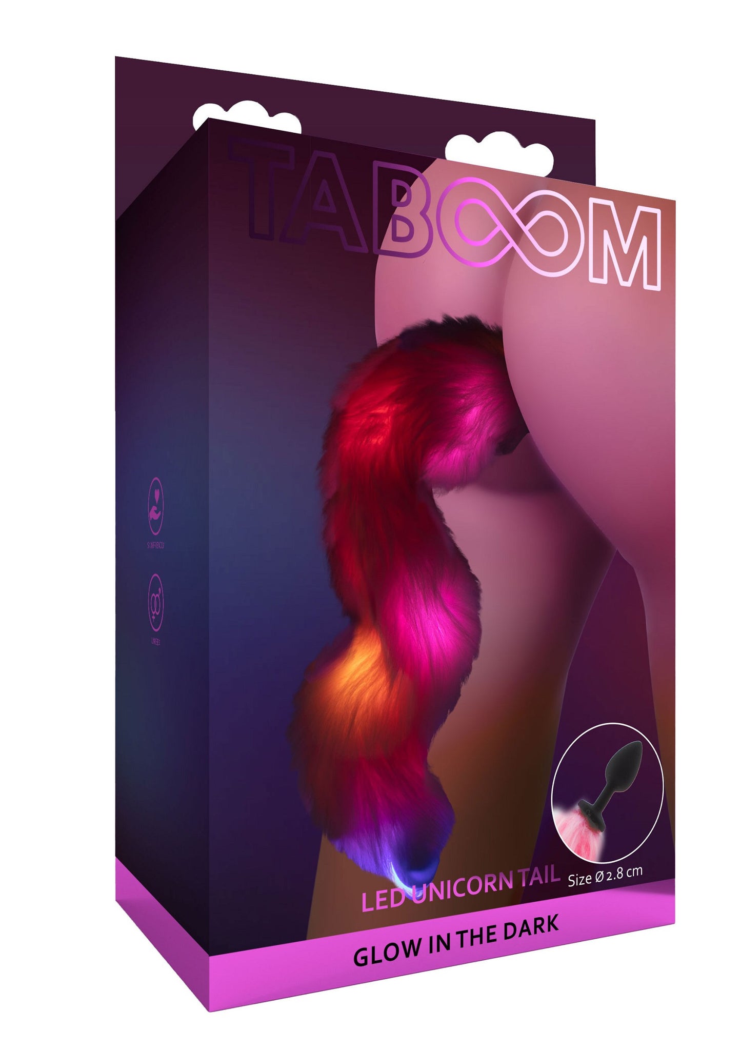 Plug anale con coda Unicorn Tail & Buttplug LED