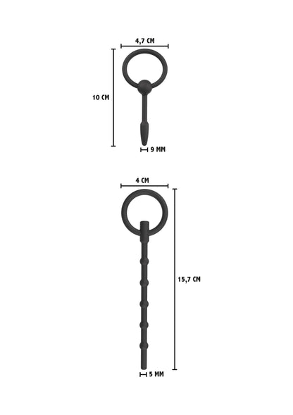 Dilatatore uretrale Penis Plug Set Large 2 pcs