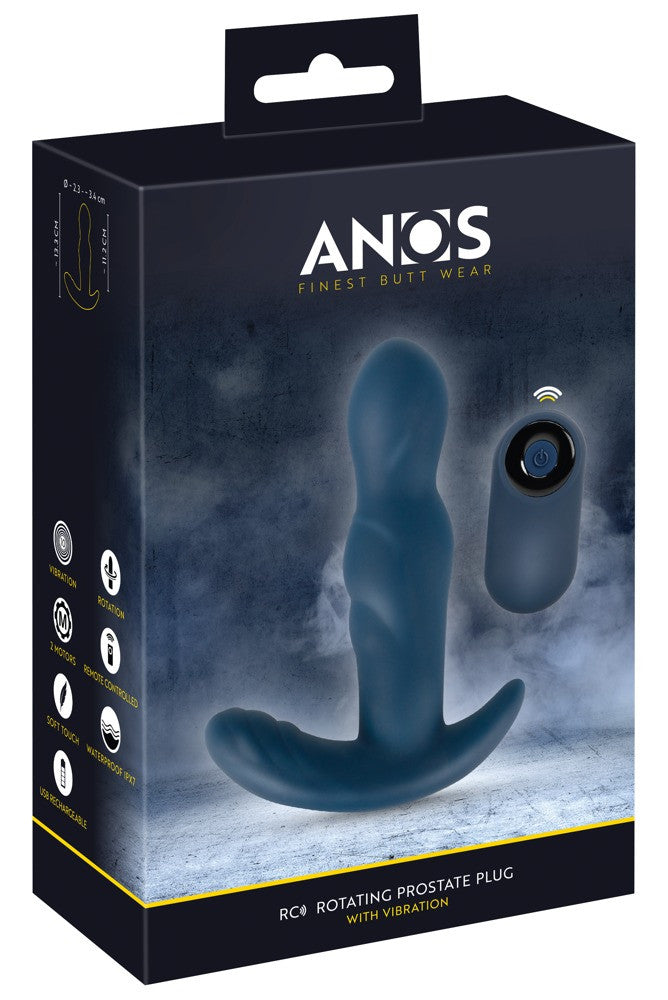 Plug anale rotante vibrante RC Rotating Prostate Plug with Vibration