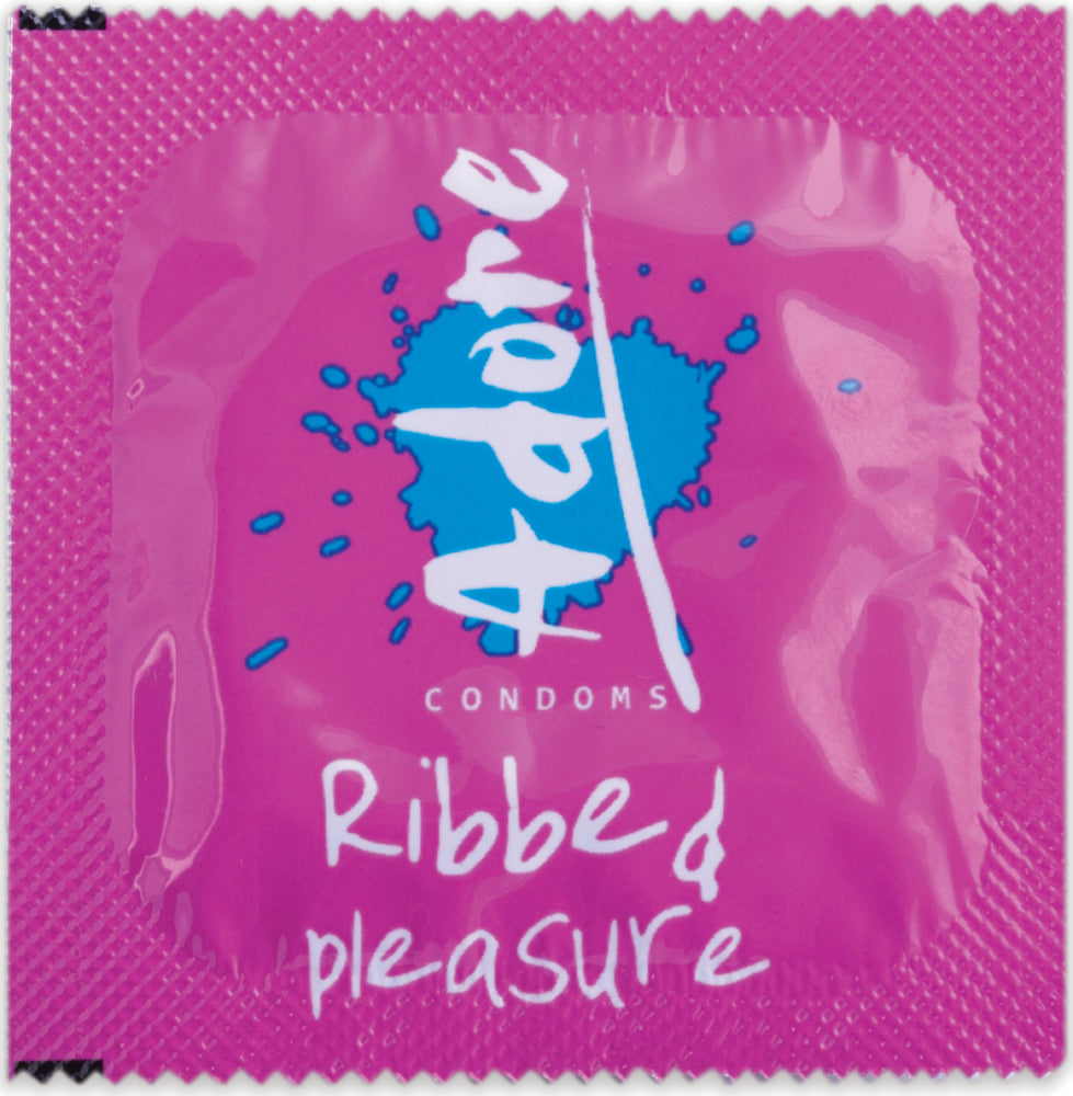 Preservativi pasante ADORE RIBBED PLEASURE 144 PEZZI