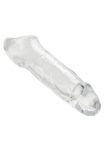 Guaina fallica con anello per testicoli Clear Extension 5.5 In