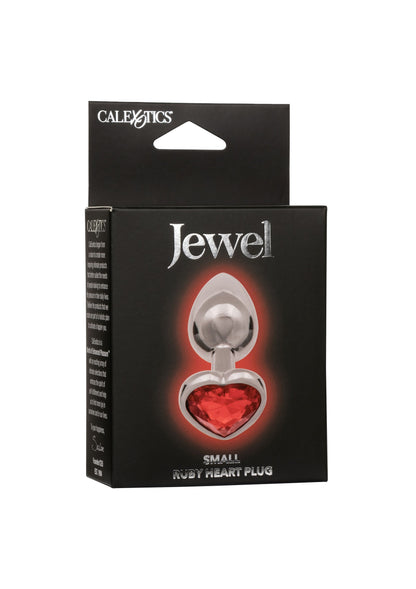 Plug anale con pietra Jewel Small Ruby Heart Plug